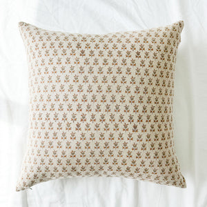 Suvarna Natural - Olive, Ochre Throw Pillow