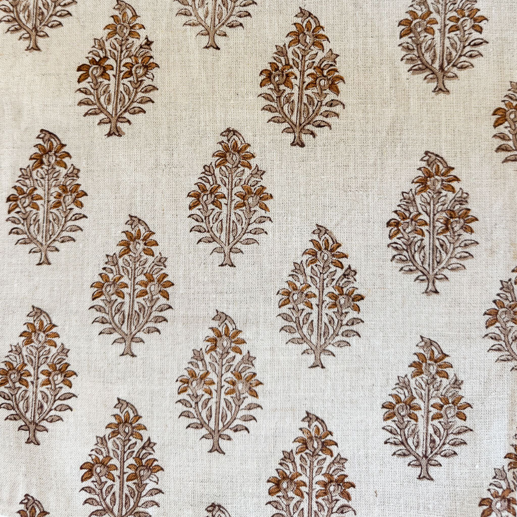 Sahara Motif Natural - Mocha, Ochre Textile